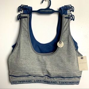 Lucky Brand 2pk seamless comfort removable pads bras - Size XL